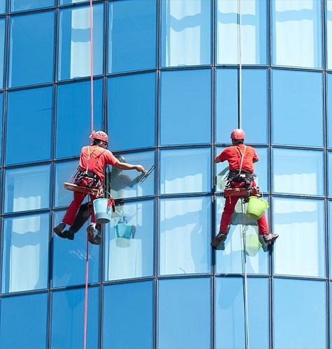 Мытье фасадов промальпинистами в Видном